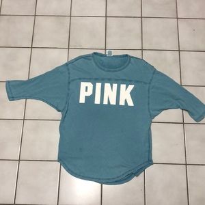 PINK top in light blue
